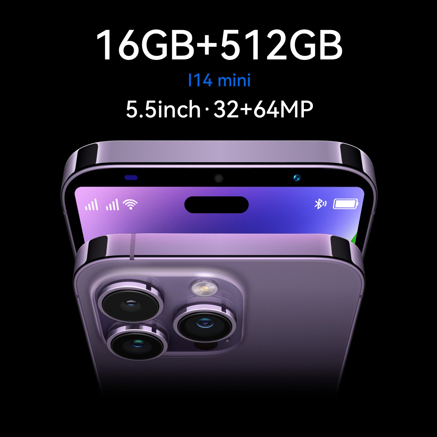 Original Phone14 Pro Max 16gb+512gb 6.7 Inch Full Display Android 10.0 Mobile Phone I14 Unlocked Cell Phone Smartphone